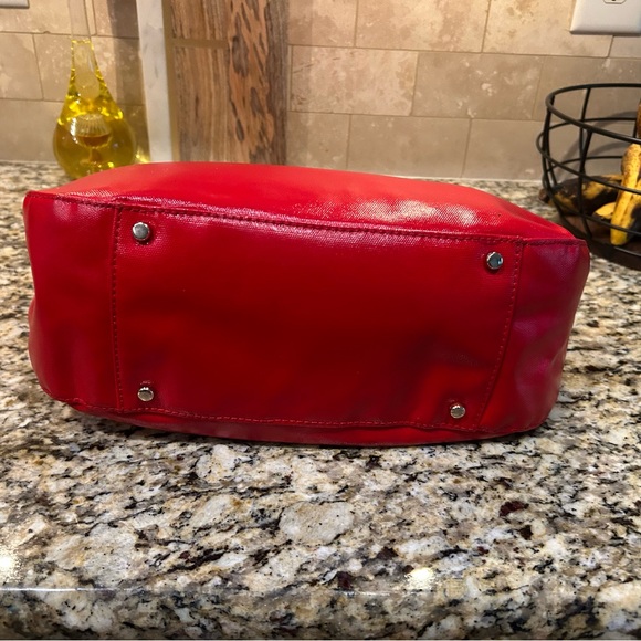 Kate Spade Treesh Fulton Street Red Satchel Handbag Leather - Picture 3 of 8